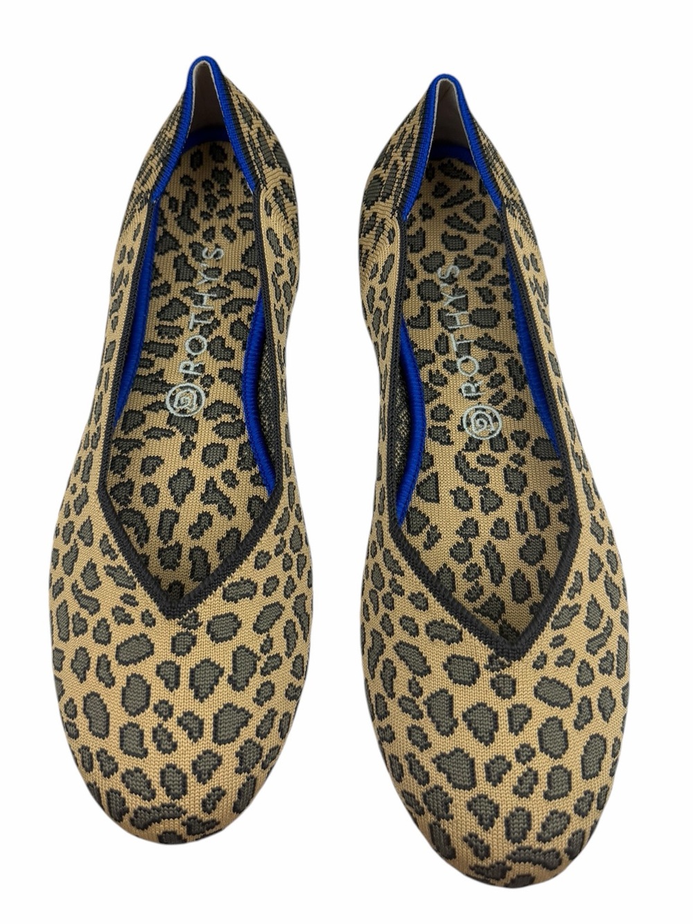 *NEW* Rothys Rounded Toe Flat in Spotted Leopard sz 11.5 Retired Pattern